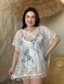 Жіноча біла мереживна пляжна туніка PLUS SIZE 5226502 фото 8