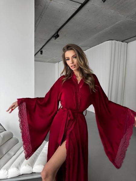 Халат DO2920/2 бордо 3158882 фото
