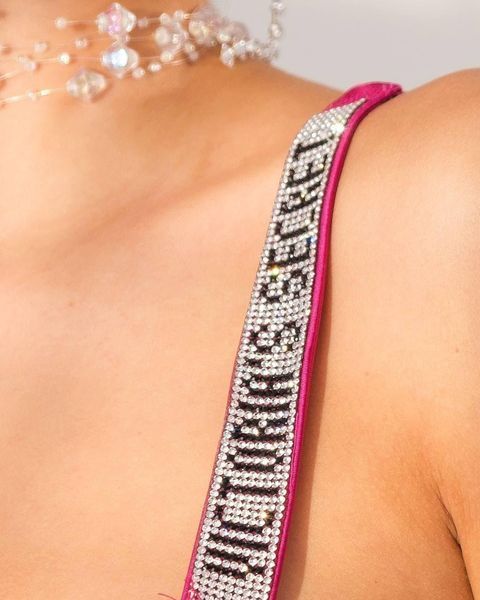 Нижня білизна Victoria's Secret з мереживом DO2127/1 Фуксія 341600 фото