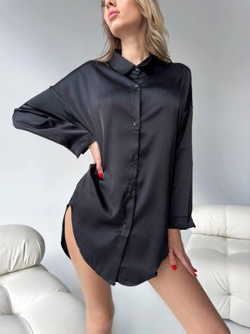 Сорочка DO2628 (Чорна) 2026550 фото