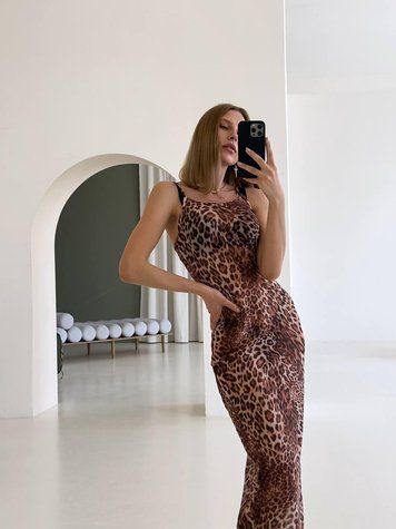 Туніка леопард SW683 4370528 фото