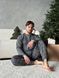 Сіра чоловіча піжама з штанами в клітинку 4839123 фото 7
