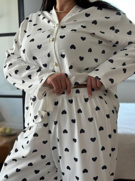 Піжама PLUS SIZE сердечко 4234620 фото