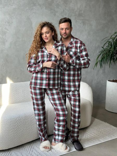 Піжама біло-червона чоловіча DO2808 2124710 фото