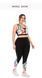 Фітнес костюм plus size з яскравим принтом FS1664 Чорний 266601 фото 2