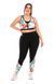 Фітнес костюм plus size з яскравим принтом FS1664 Чорний 266601 фото 1