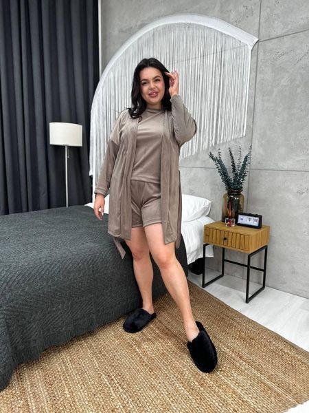 Піжама plus size DO2820/1 Какао 2163346s3 фото