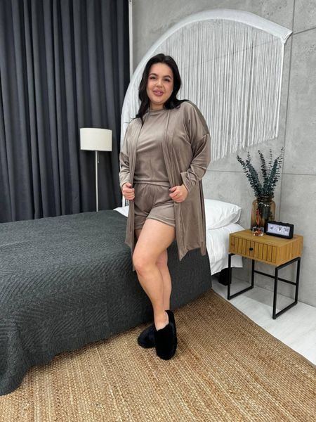Піжама plus size DO2820/1 Какао 2163346s3 фото