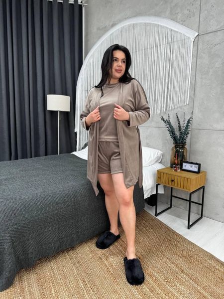 Піжама plus size DO2820/1 Какао 2163346s3 фото