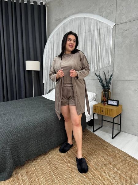 Піжама plus size DO2820/1 Какао 2163346s3 фото