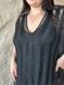 Жіноча чорна пляжна туніка PLUS SIZE 5226513 фото 6